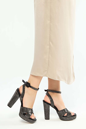 Tamer Tanca Kadın Vegan Siyah Topuklu Ayakkabı 964 932 BN SNDLT Y23 SIYAH