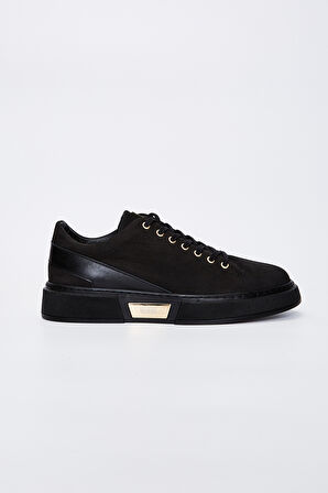 Valmenti Livio Erkek Siyah Nubuk Hakiki Deri Sneakers & Spor Ayakkabı 352 18004 ERK AYK Y23
