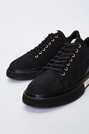 Valmenti Livio Erkek Siyah Nubuk Hakiki Deri Sneakers & Spor Ayakkabı 352 18004 ERK AYK Y23