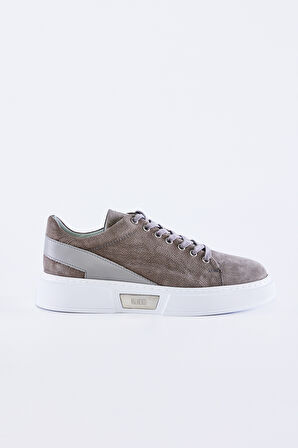 Valmenti Livio Erkek Gri Nubuk Hakiki Deri Sneakers & Spor Ayakkabı 352 18004 ERK AYK Y23