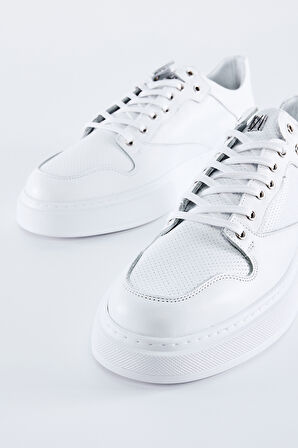 Valmenti Aron Erkek Beyaz Hakiki Deri Spor Ayakkabı 352 18215 ERK AYK Y23