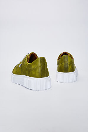 Valmenti Bosco Erkek Yeşil Hakiki Deri Sneakers & Spor Ayakkabı 352 18375 ERK AYK Y23