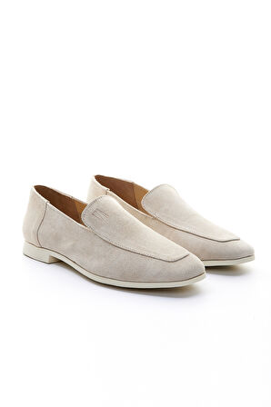 Valmenti Prunella Kadın Bej Süet Hakiki Deri Loafer Ayakkabı 902 6765 BN AYK Y23