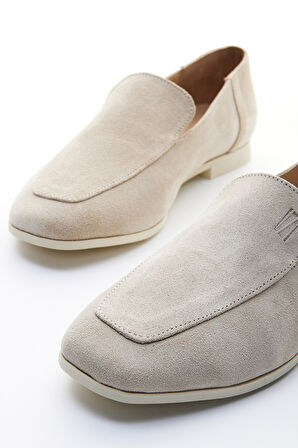 Valmenti Prunella Kadın Bej Süet Hakiki Deri Loafer Ayakkabı 902 6765 BN AYK Y23