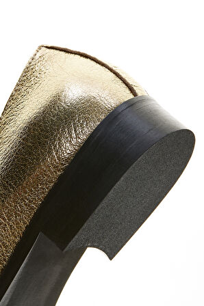 Valmenti Veronique Kadın Altın Hakiki Deri Loafer Ayakkabı 858 2231502 BN AYK Y23