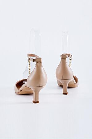 Valmenti Bianca Kadın Nude Hakiki Deri Topuklu Ayakkabı 613 26818 BN AYK Y23