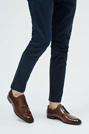 Tamer Tanca Erkek Hakiki Deri Taba Klasik Ayakkabı 183 26452 ERK AYK Y23 TABA BFL/TABA YLN