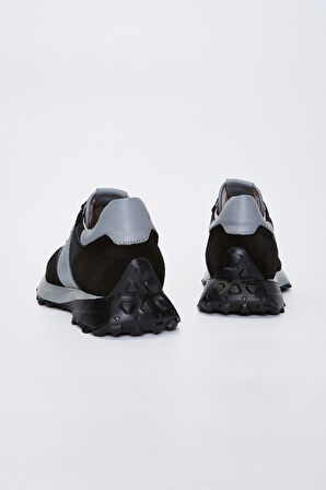 Valmenti Agatho Erkek Siyah\Gri Deri Sneakers & Spor Ayakkabı 383 5630 ERK AYK Y23