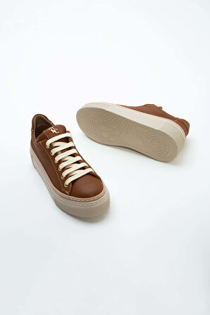 Tamer Tanca Kadın Hakiki Deri Taba Floter Sneakers & Spor Ayakkabı 937 5022-09 BN AYK Y23 TABA FLOTER