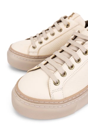 Tamer Tanca Kadın Hakiki Deri Bej Sneakers & Spor Ayakkabı 937 5022-09 BN AYK Y23 BEJ FLOTER