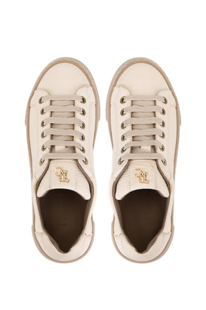 Tamer Tanca Kadın Hakiki Deri Bej Sneakers & Spor Ayakkabı 937 5022-09 BN AYK Y23 BEJ FLOTER