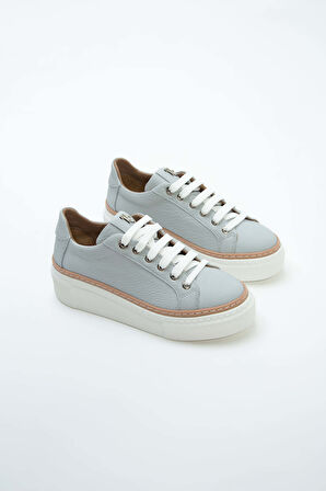 Tamer Tanca Kadın Hakiki Deri Gri Sneakers & Spor Ayakkabı 937 5022-09 BN AYK Y23 GRI FLOTER