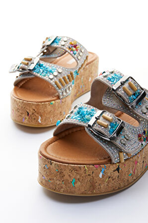 Valmenti Mais Kadın Bej Hakiki Deri Düz Terlik 970 7809 BN TRLK Y23