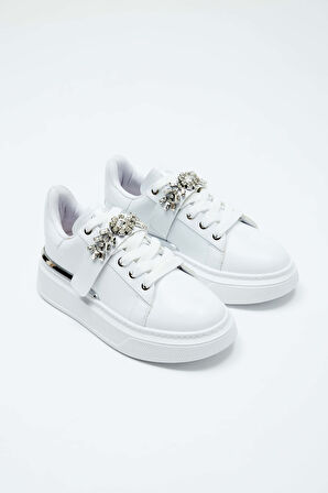 Tamer Tanca Kadın Vegan Beyaz Sneakers & Spor Ayakkabı 804 3005-95 BN AYK Y23 BEYAZ