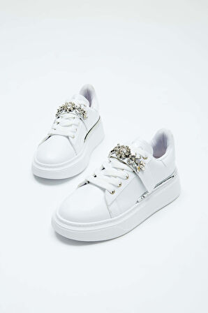 Tamer Tanca Kadın Vegan Beyaz Sneakers & Spor Ayakkabı 804 3005-95 BN AYK Y23 BEYAZ