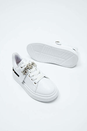 Tamer Tanca Kadın Vegan Beyaz Sneakers & Spor Ayakkabı 804 3005-95 BN AYK Y23 BEYAZ