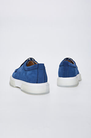 Valmenti Enzo Erkek Lacivert Nubuk Hakiki Deri Casual Ayakkabı 645 80-13 ERK AYK Y23