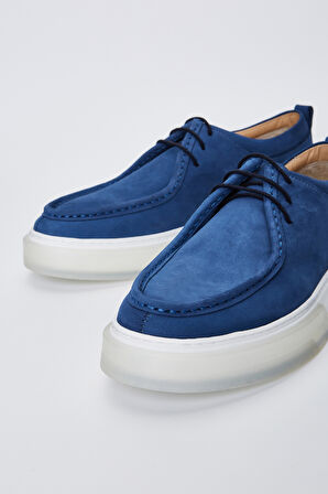 Valmenti Enzo Erkek Lacivert Nubuk Hakiki Deri Casual Ayakkabı 645 80-13 ERK AYK Y23