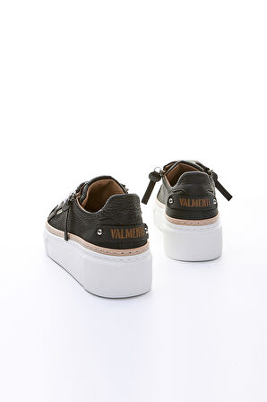 Valmenti Nora Kadın Siyah Floter Hakiki Deri Sneakers & Spor Ayakkabı 937 5022-48 BN AYK Y23