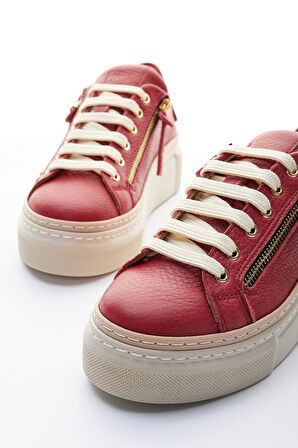 Valmenti Nora Kadın Kırmızı Floter Hakiki Deri Sneakers & Spor Ayakkabı 937 5022-48 BN AYK Y23