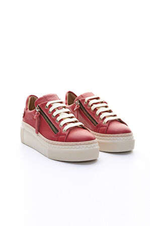 Valmenti Nora Kadın Kırmızı Floter Hakiki Deri Sneakers & Spor Ayakkabı 937 5022-48 BN AYK Y23