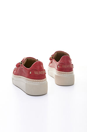 Valmenti Nora Kadın Kırmızı Floter Hakiki Deri Sneakers & Spor Ayakkabı 937 5022-48 BN AYK Y23