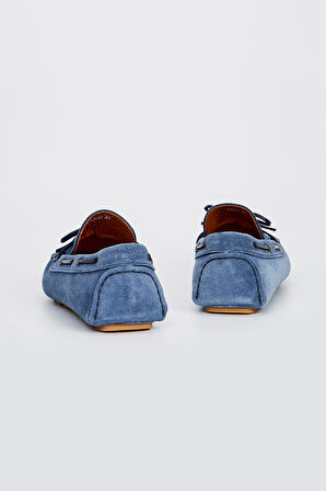 Valmenti Rachele Erkek Jean Süet Hakiki Deri Loafer Ayakkabı 355 13661 ERK AYK Y23