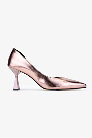 Valmenti Gaia Kadın Rose Metalik Vegan Topuklu Ayakkabı 828 8236 BN AYK Y23