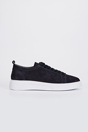 Valmenti Leo Erkek Lacivert Nubuk Hakiki Deri Sneakers & Spor Ayakkabı 04 3502 ERK AYK Y23