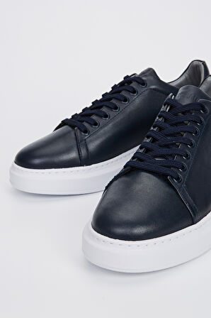 Valmenti Husky Erkek Lacivert Hakiki Deri Sneakers & Spor Ayakkabı 04 3251 ERK AYK Y23