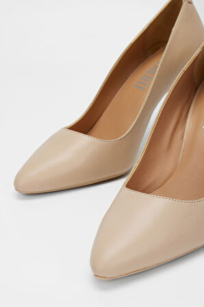 Valmenti Novella Kadın Nude Hakiki Deri Topuklu Ayakkabı 248 23127 BN AYK Y23