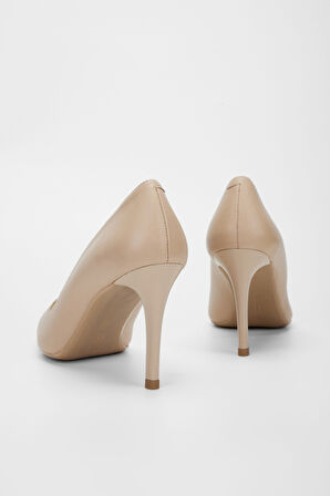 Valmenti Novella Kadın Nude Hakiki Deri Topuklu Ayakkabı 248 23127 BN AYK Y23