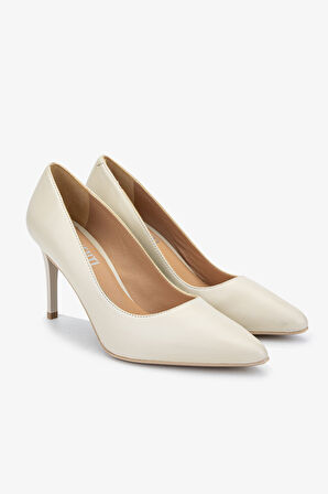 Valmenti Novella Kadın Beyaz Hakiki Deri Topuklu Ayakkabı 248 23127 BN AYK Y23