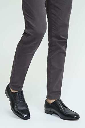 Tamer Tanca Erkek Hakiki Deri Siyah Deri Casual Ayakkabı 183 27302 ERK AYK SK23/24 SIYAH DR