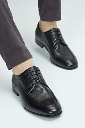 Tamer Tanca Erkek Hakiki Deri Siyah Deri Casual Ayakkabı 183 27302 ERK AYK SK23/24 SIYAH DR