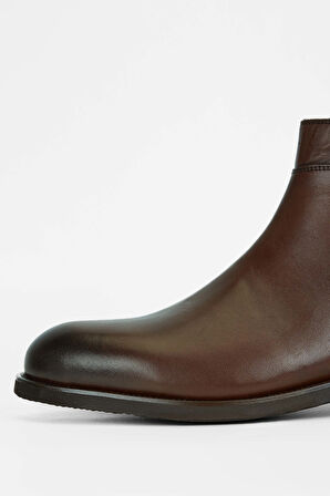 Tamer Tanca Erkek Hakiki Deri Kahverengi Casual Bot 183 12471 ERK BOT SK23/24 KAHVE