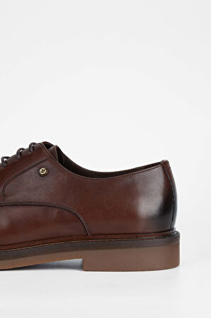 Tamer Tanca Erkek Hakiki Deri Kahverengi Casual Ayakkabı 183 27452 ERK AYK SK23/24 KAHVE DR