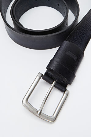 Valmenti Erkek Lacivert Hakiki Deri Casual Kemer 483 0011-098VAL ERK KEMER