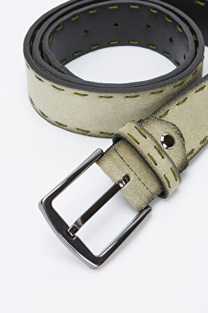 Valmenti Erkek Avakado Süet Hakiki Deri Casual Kemer 483 011-151VAL ERK KEMER