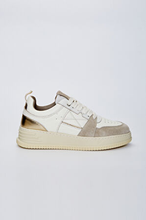 Valmenti Castor Kadın Ekru Hakiki Deri Sneakers & Spor Ayakkabı 933 4545 MAHSA BN AYK Y23