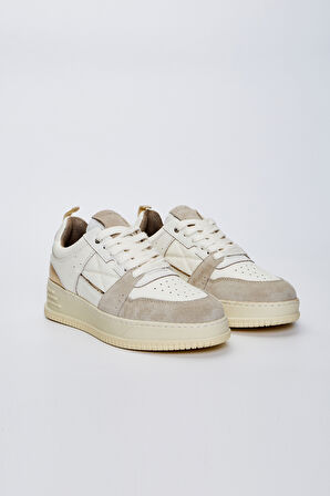 Valmenti Castor Kadın Ekru Hakiki Deri Sneakers & Spor Ayakkabı 933 4545 MAHSA BN AYK Y23