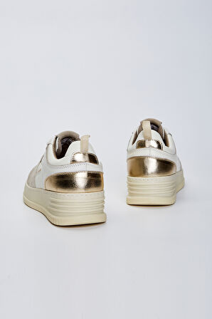 Valmenti Castor Kadın Ekru Hakiki Deri Sneakers & Spor Ayakkabı 933 4545 MAHSA BN AYK Y23