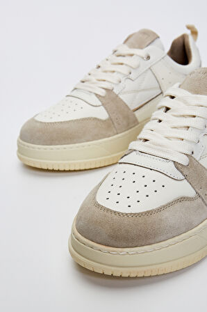 Valmenti Castor Kadın Ekru Hakiki Deri Sneakers & Spor Ayakkabı 933 4545 MAHSA BN AYK Y23