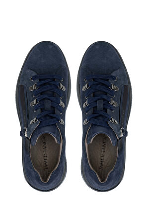 Tamer Tanca Erkek Hakiki Deri Lacivert Süet Casual Ayakkabı 383 5653 ERK AYK SK23/24 LACI SUET