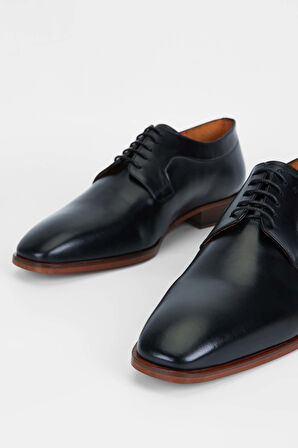 Tamer Tanca Erkek Hakiki Deri Siyah Klasik Ayakkabı 987 026 ERK AYK SK23/24 SIYAH