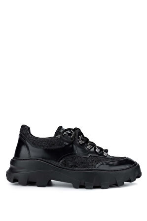 Tamer Tanca Erkek Hakiki Deri Siyah Süet Sneakers & Spor Ayakkabı 698 1061-2 ERK AYK SK23/24 SYH SUET/SYH BSK