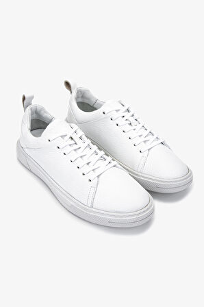 Valmenti Erkek Hakiki Deri Beyaz Sneakers & Spor Ayakkabı 167 7085 ERK AYK Y23 BEYAZ FLTR