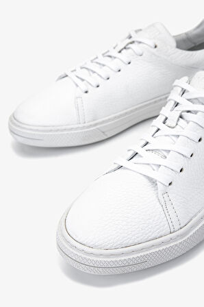 Valmenti Erkek Hakiki Deri Beyaz Sneakers & Spor Ayakkabı 167 7085 ERK AYK Y23 BEYAZ FLTR