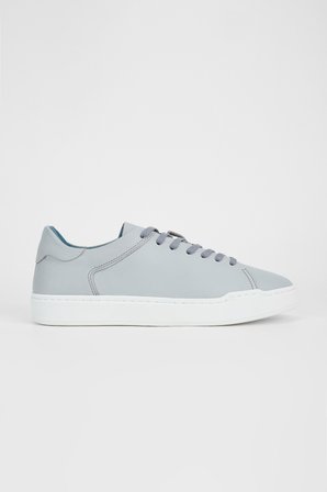 Valmenti Erkek Gri Hakiki Deri Sneakers & Spor Ayakkabı 167 7046 ERK AYK Y23