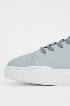 Valmenti Erkek Gri Hakiki Deri Sneakers & Spor Ayakkabı 167 7046 ERK AYK Y23